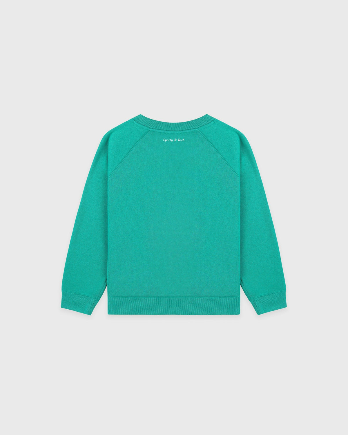 Sporty & Rich Be Nice Kids Crewneck - Amalfi Green/White