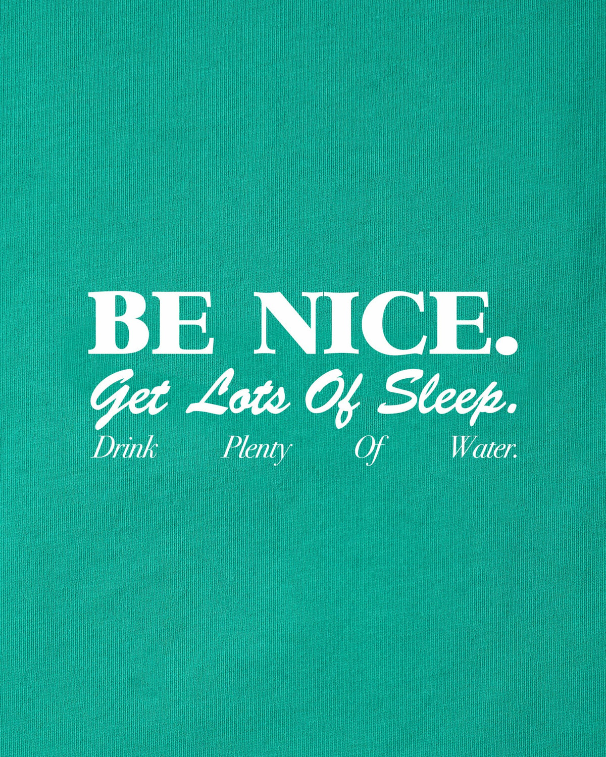 Sporty & Rich Be Nice Kids Crewneck - Amalfi Green/White