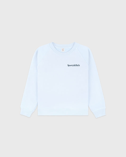 Sporty & Rich Play Tennis Kids Crewneck - Ciel