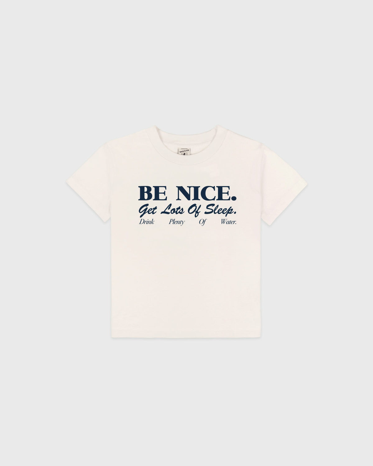 Sporty & Rich Be Nice Kids T-Shirt - Ecru