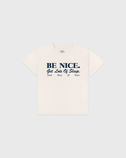 Sporty & Rich Be Nice Kids T-Shirt - Ecru