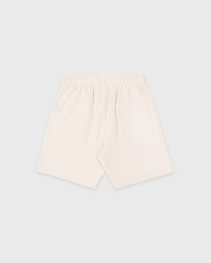 Sporty & Rich Classic Logo Kids Gym Short - Ecru