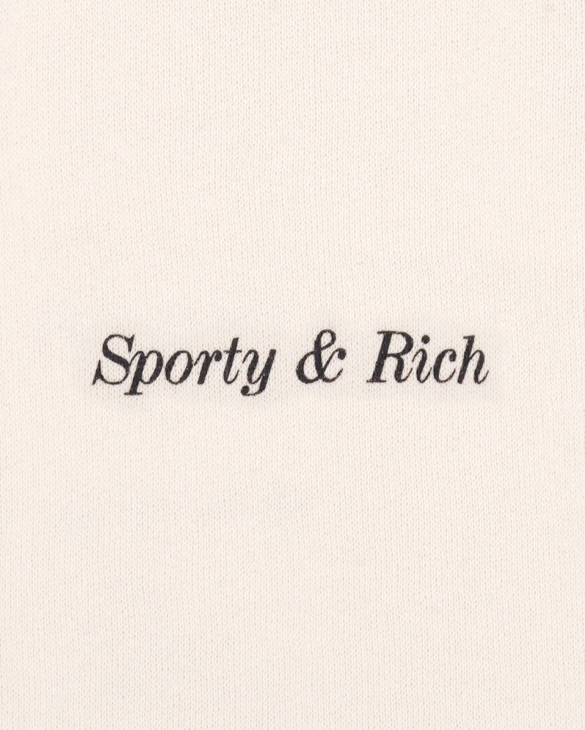 Sporty & Rich Classic Logo Kids Gym Short - Ecru