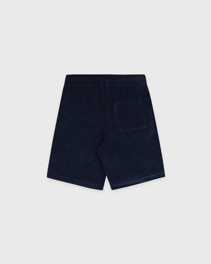 Sporty & Rich Signature Logo Kids Terry Short - Dark Navy