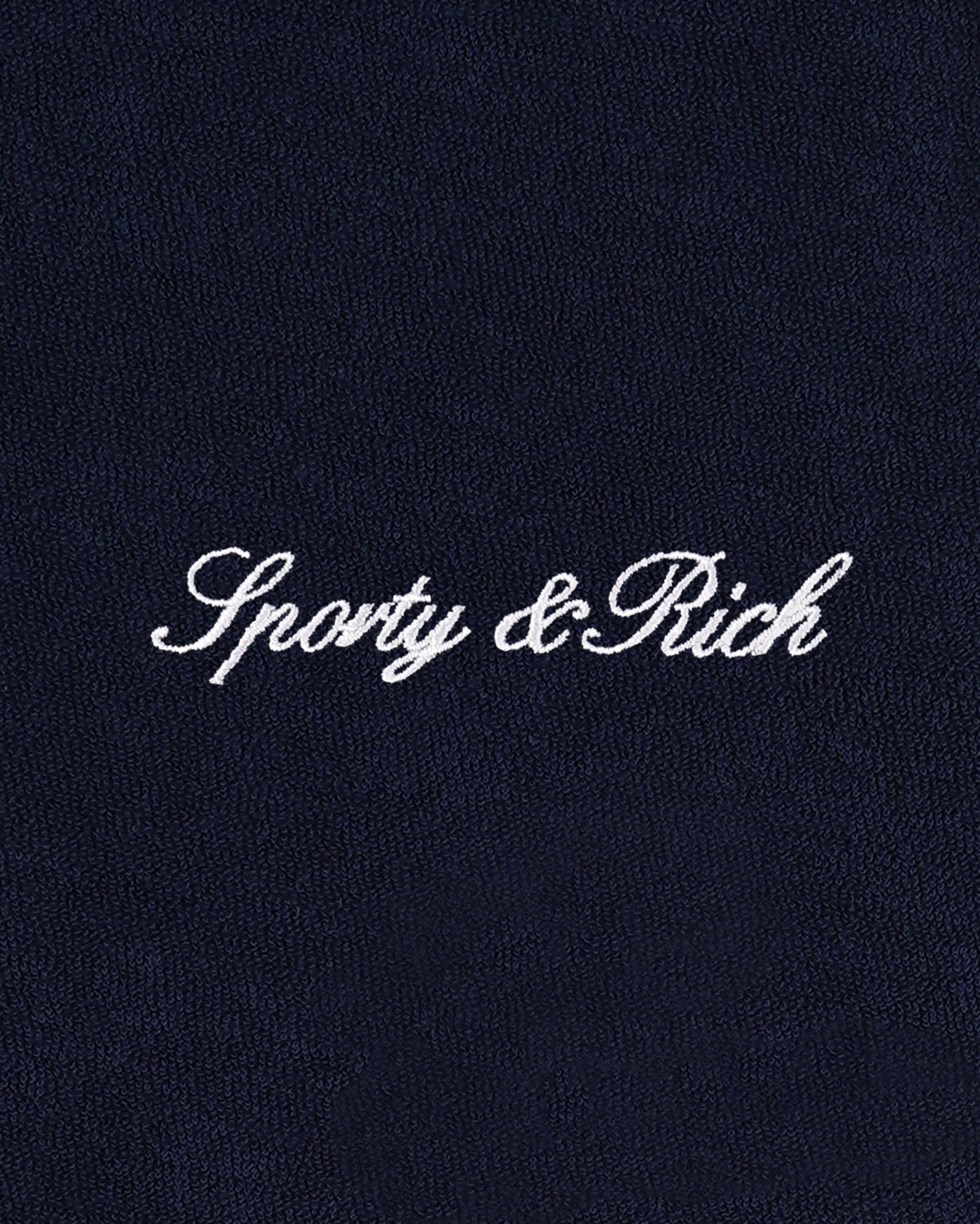 Sporty & Rich Signature Logo Kids Terry Short - Dark Navy
