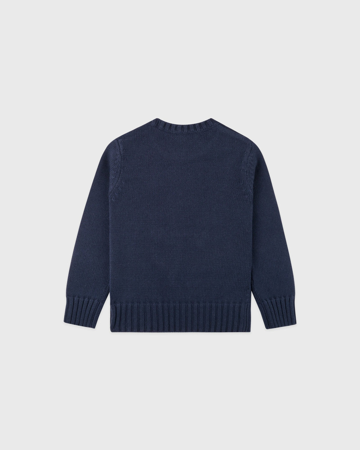 Sporty & Rich NY Crest Kids Knitted Sweater - Light Navy/White