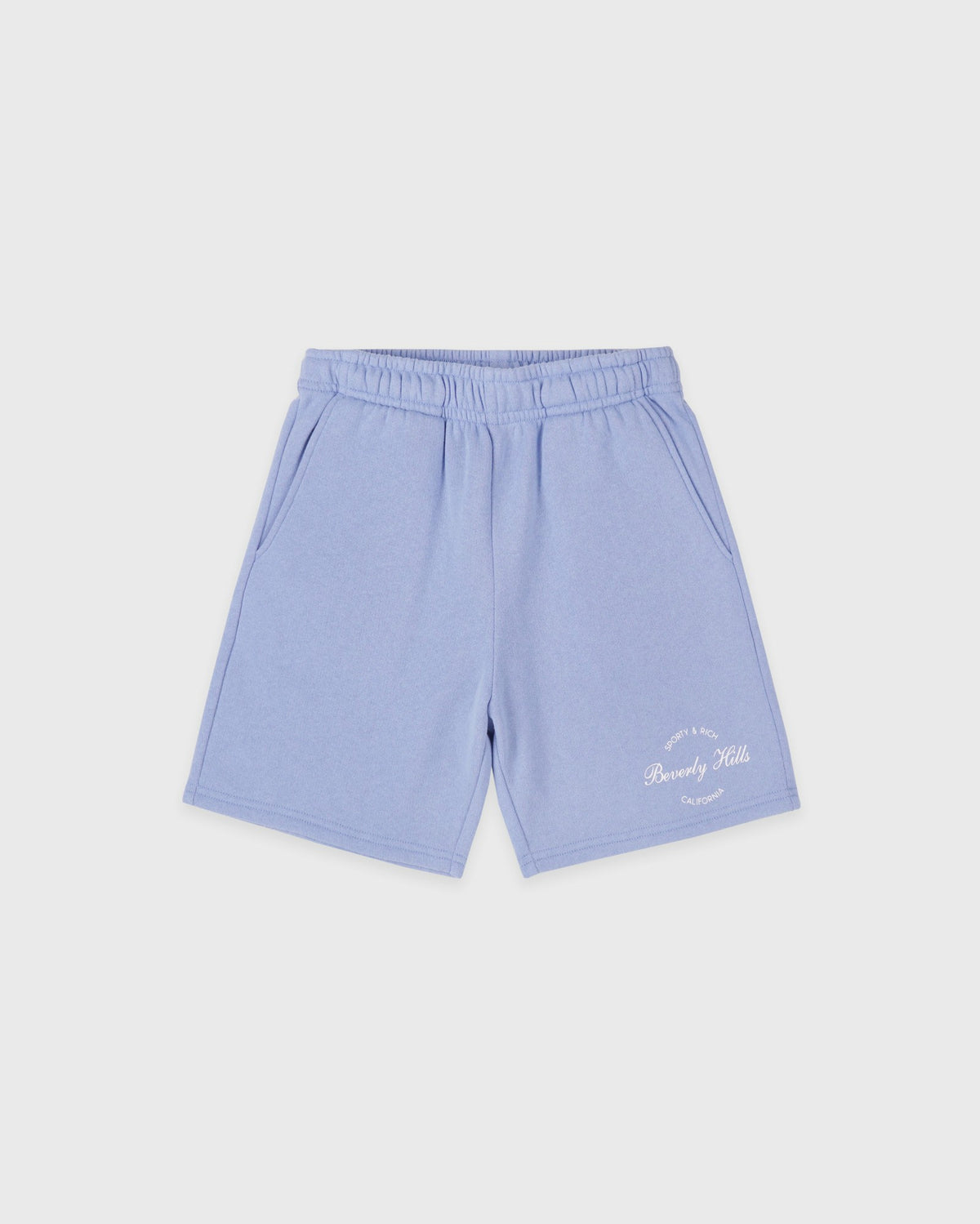 Sporty & Rich Beverly Script Kids Gym Short - Periwinkle