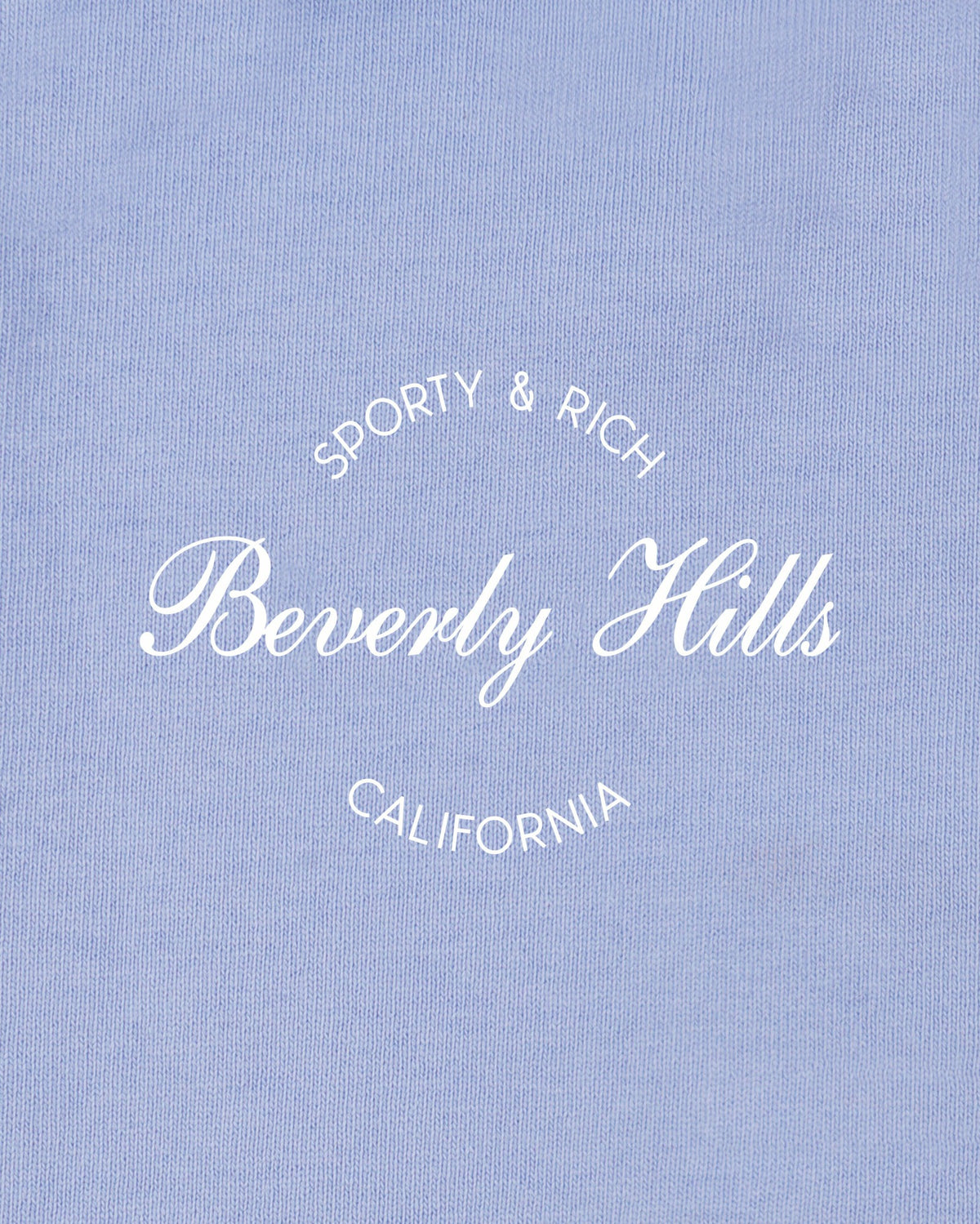 Sporty & Rich Beverly Script Kids Gym Short - Periwinkle