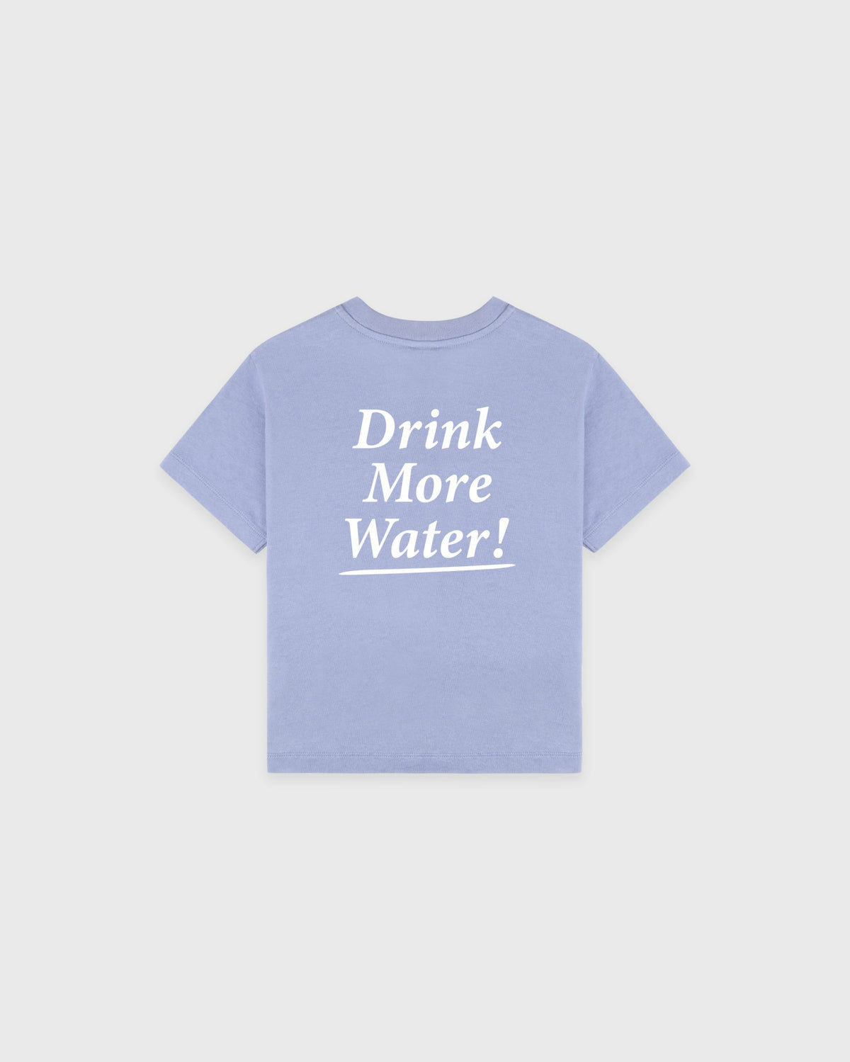 Sporty & Rich Drink More Water Kids T-Shirt - Periwinkle