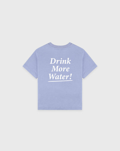 Sporty & Rich Drink More Water Kids T-Shirt - Periwinkle