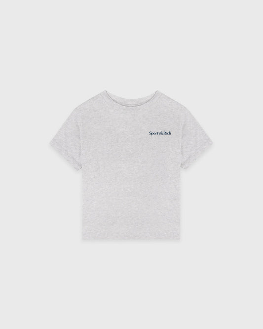 Sporty & Rich Drink More Water Kids T-Shirt - Heather Gray