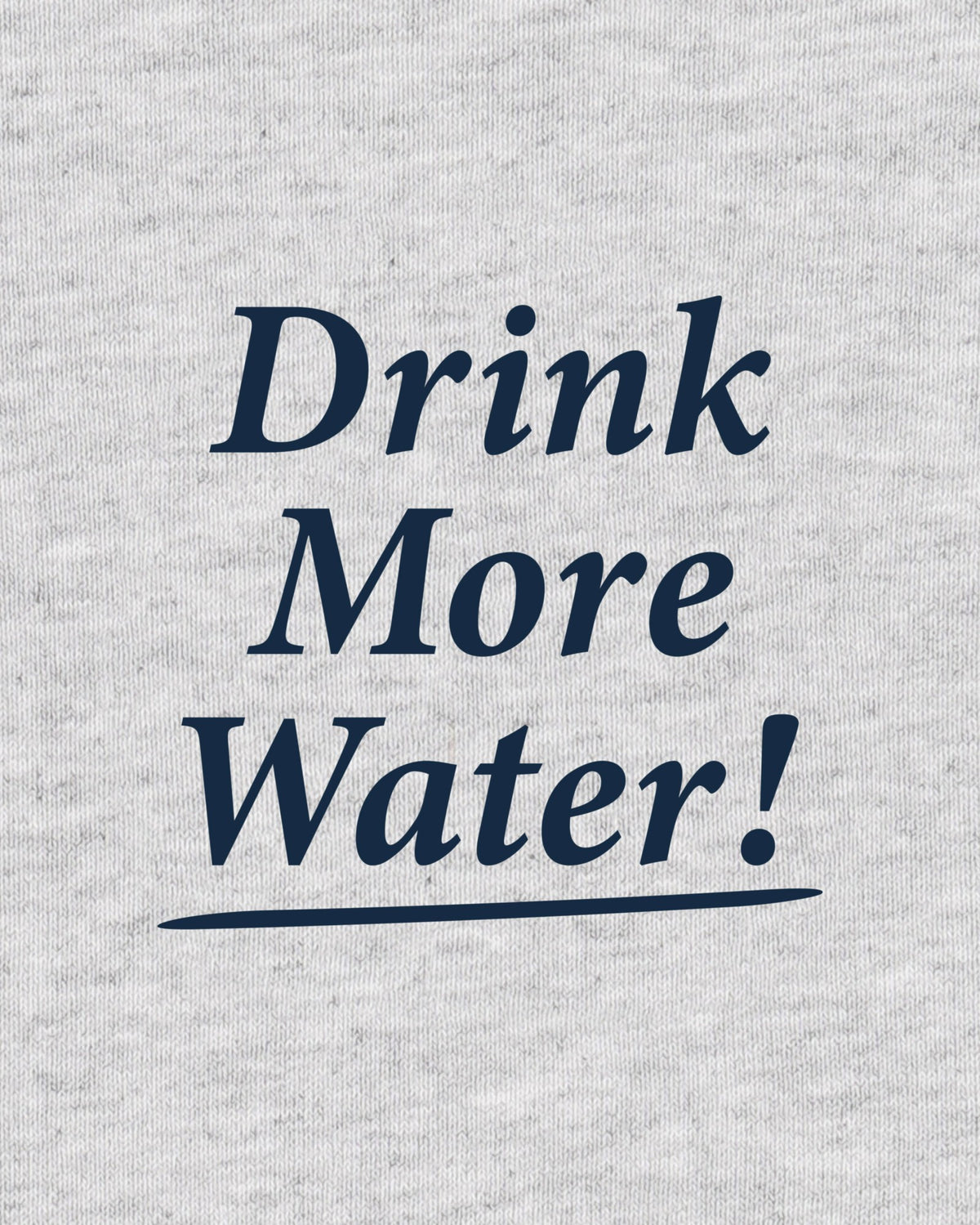 Sporty & Rich Drink More Water Kids T-Shirt - Heather Gray