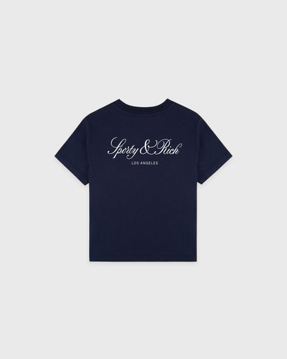 Sporty & Rich Vendome LA Kids T-Shirt - Dark Navy