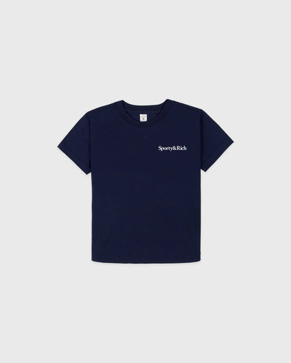 Sporty & Rich Play Tennis Kids T-Shirt - Dark Navy