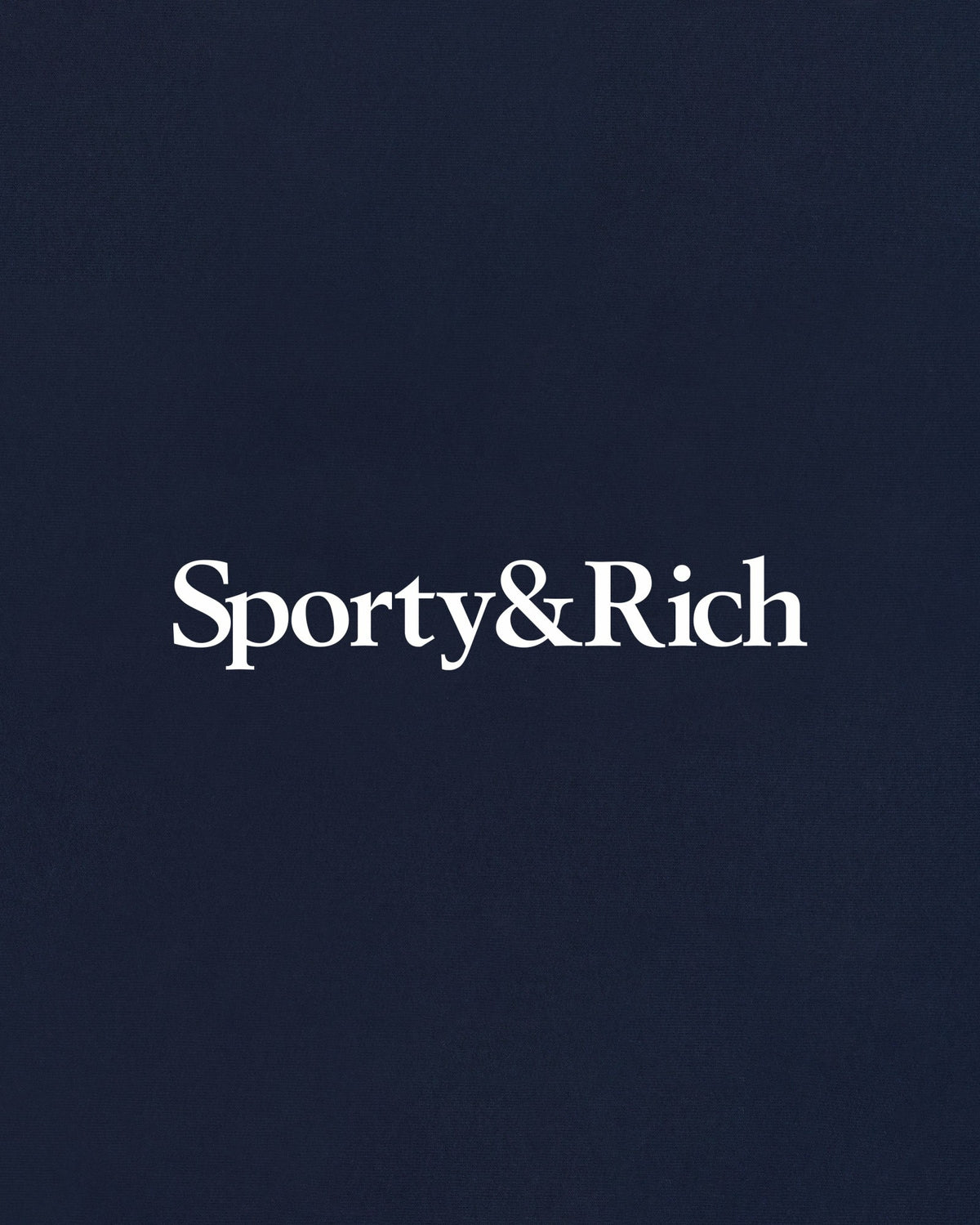 Sporty & Rich Serif Logo Kids Gym Short - Dark Navy