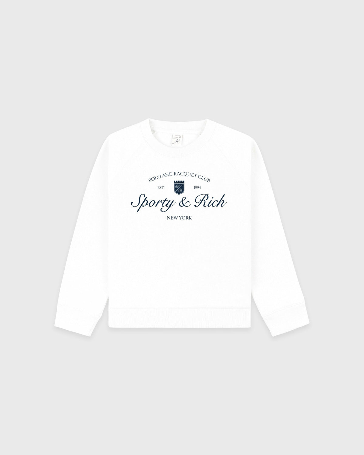 Sporty & Rich Syracuse Kids Crewneck - White