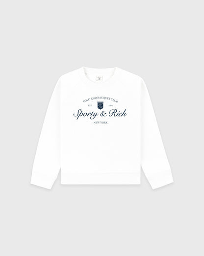 Sporty & Rich Syracuse Kids Crewneck - White