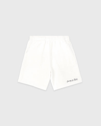 Sporty & Rich Syracuse Kids Gym Short - White