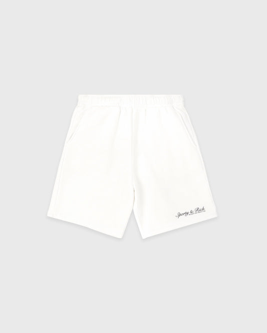 Sporty & Rich Syracuse Kids Gym Short - White