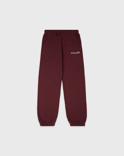 Sporty & Rich Syracuse Kids Sweatpant - Bordeaux