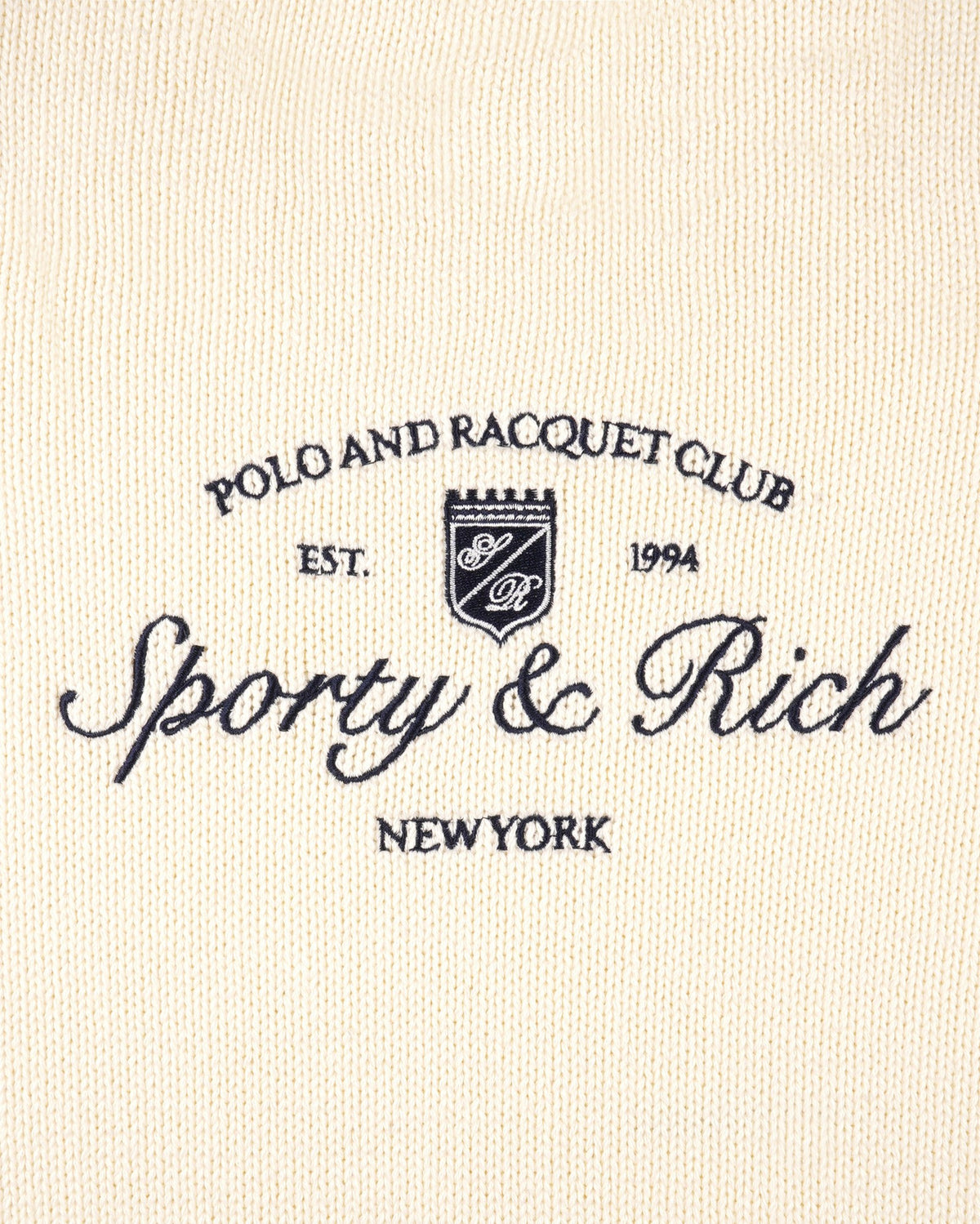 Sporty & Rich Syracuse Kids Knitted Sweater - Ecru