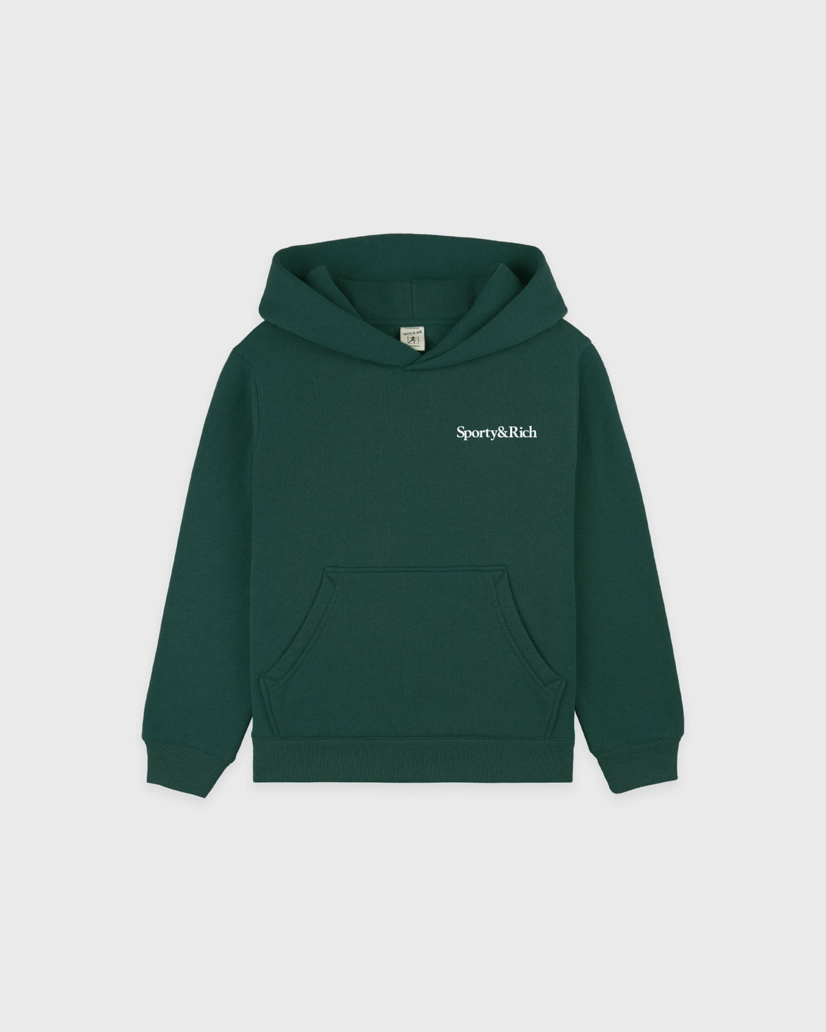 Sporty & Rich Drink More Water Kids Hoodie - Forest/White