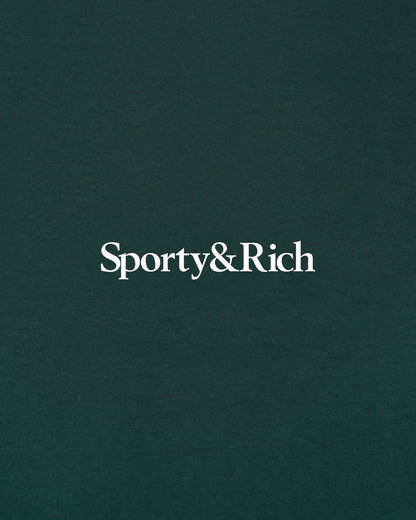 Sporty & Rich Drink More Water Kids Hoodie - Forest/White