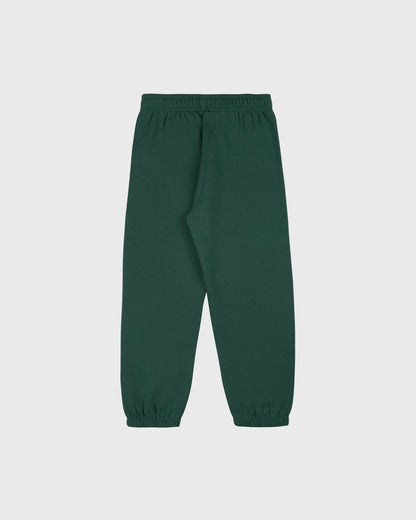 Sporty & Rich Serif Logo Kids Sweatpant - Forest/White