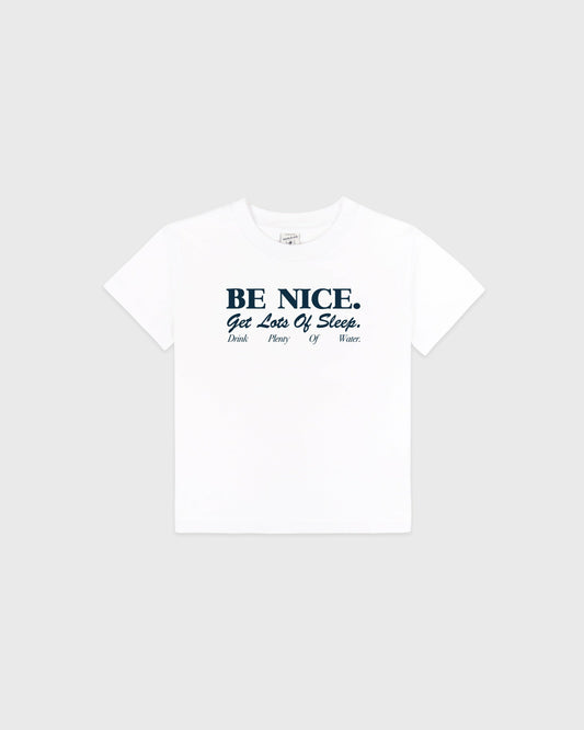 Sporty & Rich Be Nice Kids T-Shirt - White