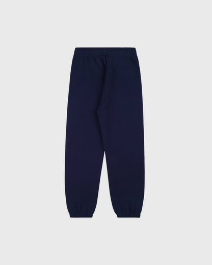 Sporty & Rich Serif Logo Kids Sweatpant - Dark Navy/White