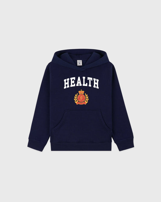 Sporty & Rich NY Health Crest Kids Hoodie - Navy