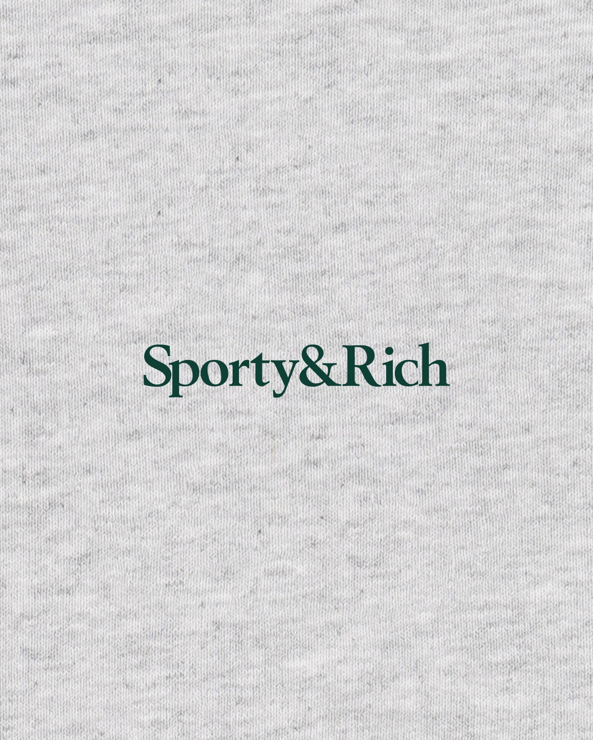 Sporty & Rich Serif Logo Kids Sweatpant - Heather Gray/Forest
