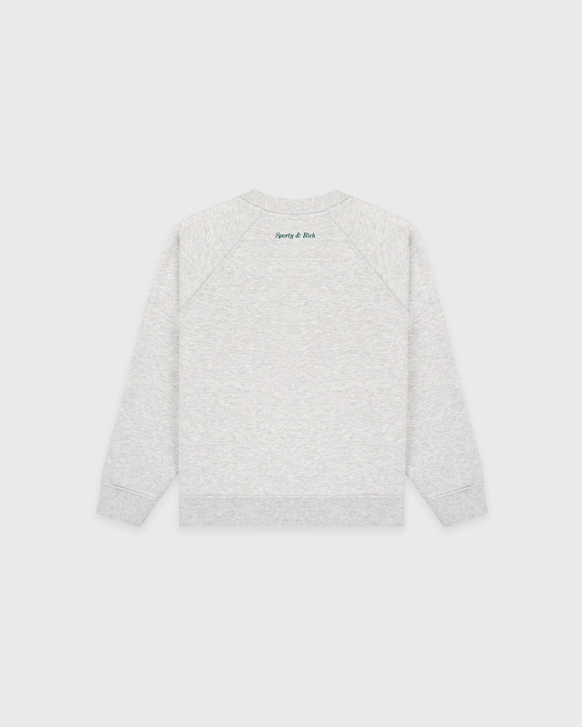 Sporty & Rich Be Nice Kids Crewneck - Heather Gray/Forest
