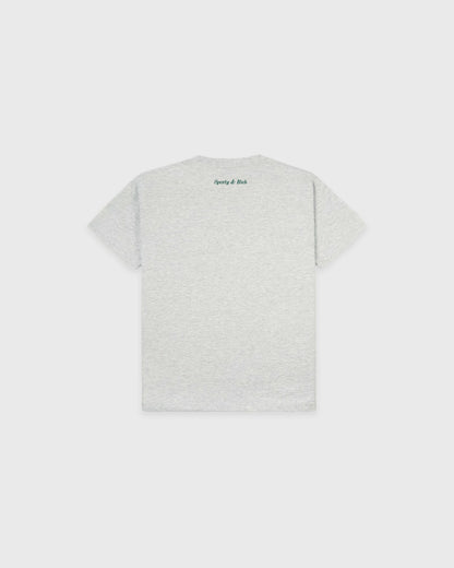 Sporty & Rich Be Nice Kids T-Shirt - Heather Gray/Forest