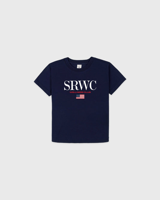Sporty & Rich Nautical Kids T-Shirt - Navy/White/Ruby