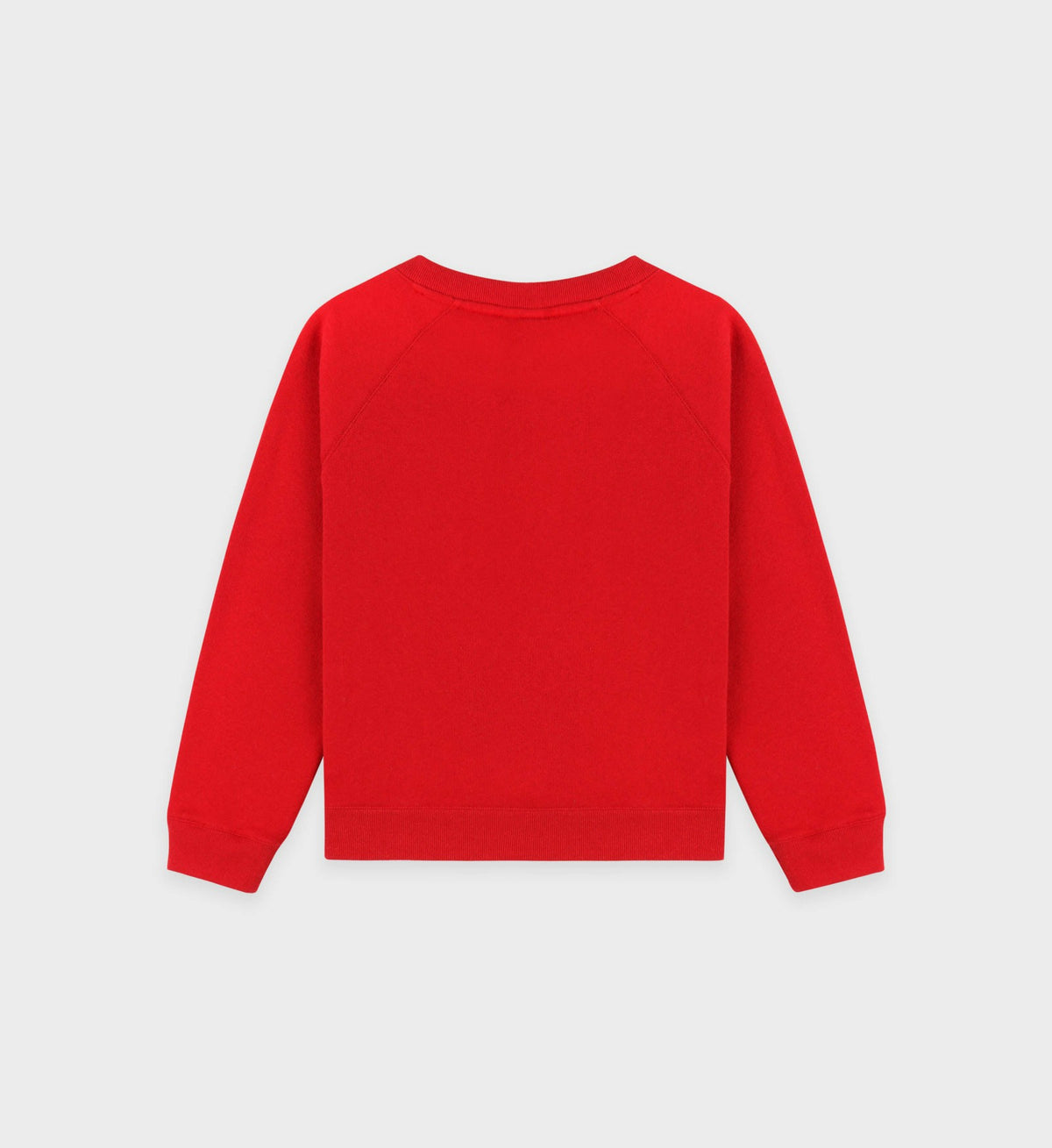 Sporty & Rich Varsity Crest Kids Crewneck - Ruby/White