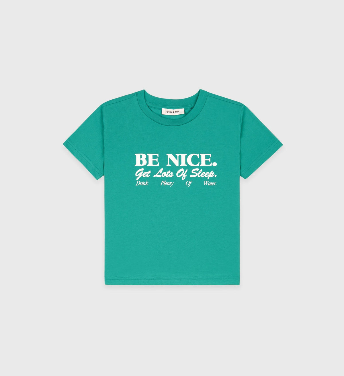 Sporty & Rich Be Nice Kids T-Shirt - Spring Green