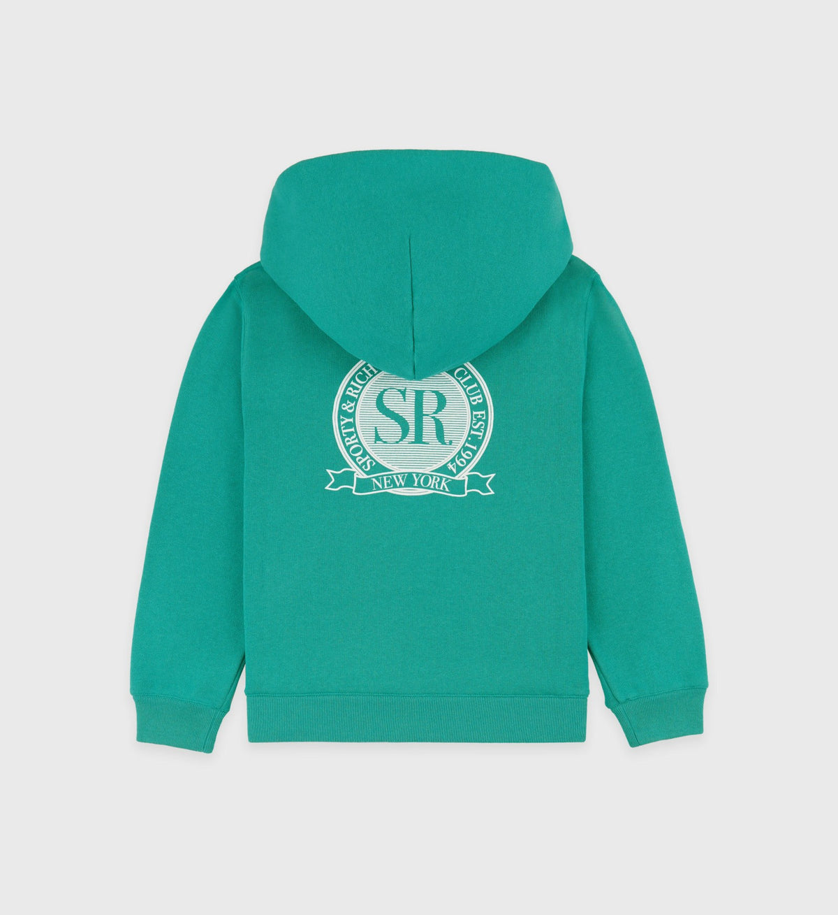 Sporty & Rich Royal Club Kids Hoodie - Spring Green/White