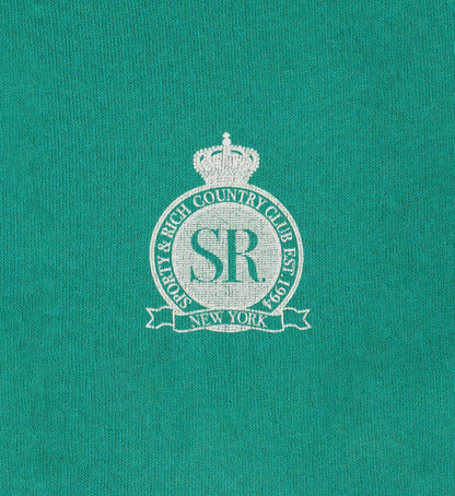 Sporty & Rich Royal Club Kids Hoodie - Spring Green/White