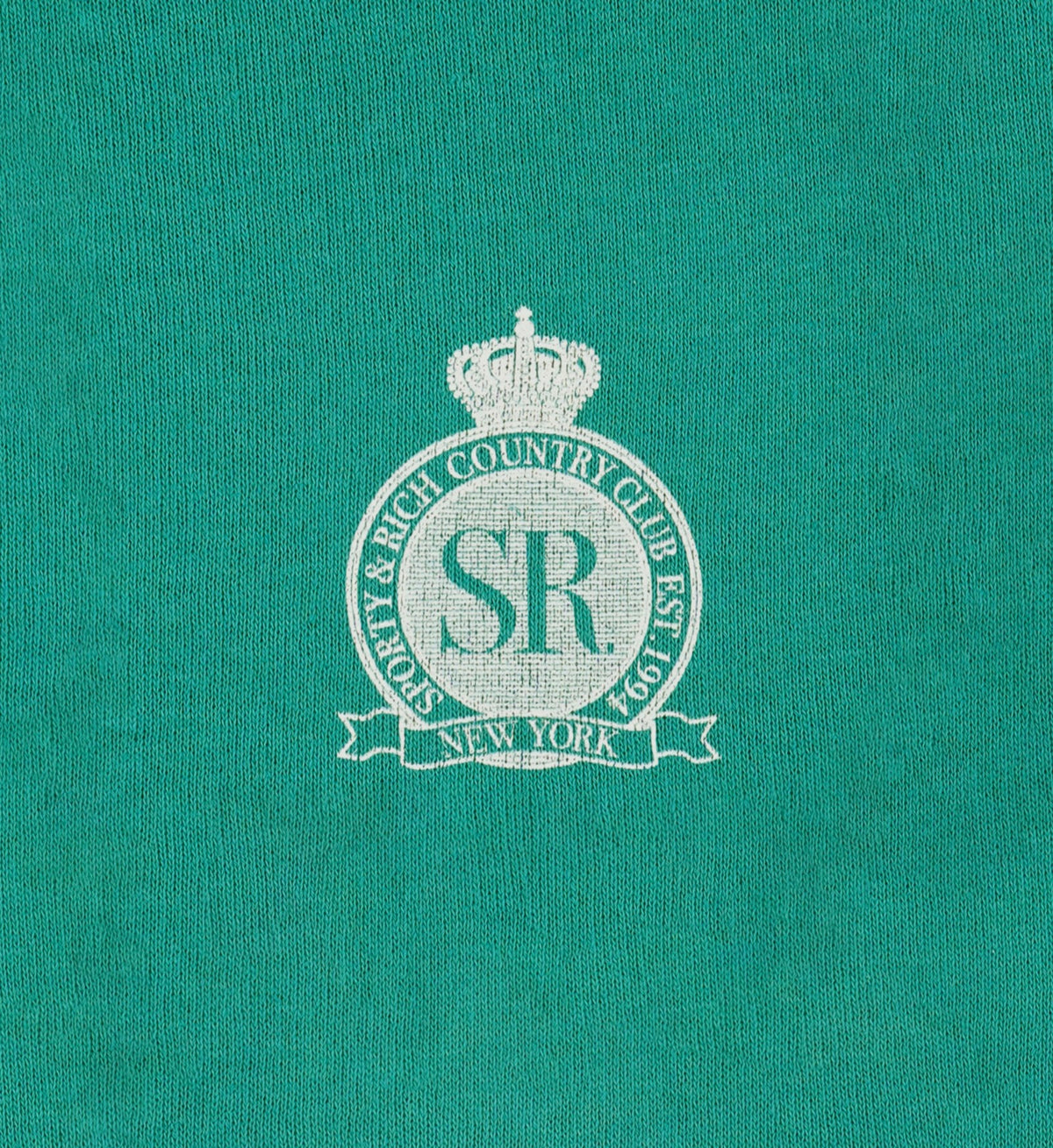 Sporty & Rich Royal Club Kids Gym Short - Spring Green/White