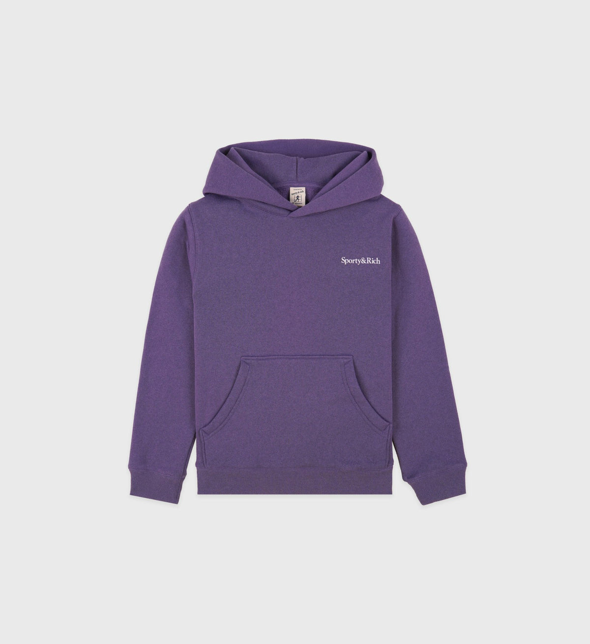 Sporty & Rich Health is Wealth Kids Hoodie - Dusty Grape