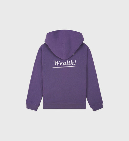 Sporty & Rich Health is Wealth Kids Hoodie - Dusty Grape