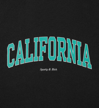 Sporty & Rich California Kids Sweatpant - Faded Black/Spring Green
