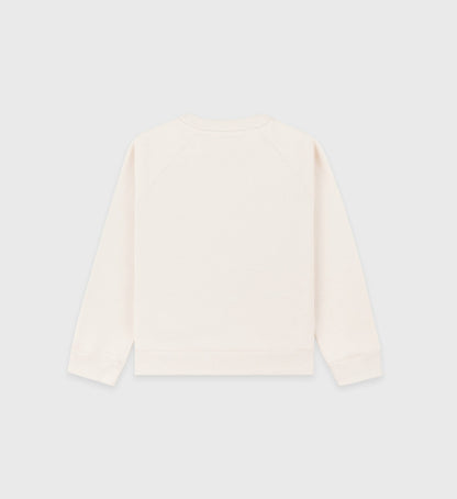 Sporty & Rich California Kids Crewneck - Cream/Spring Green