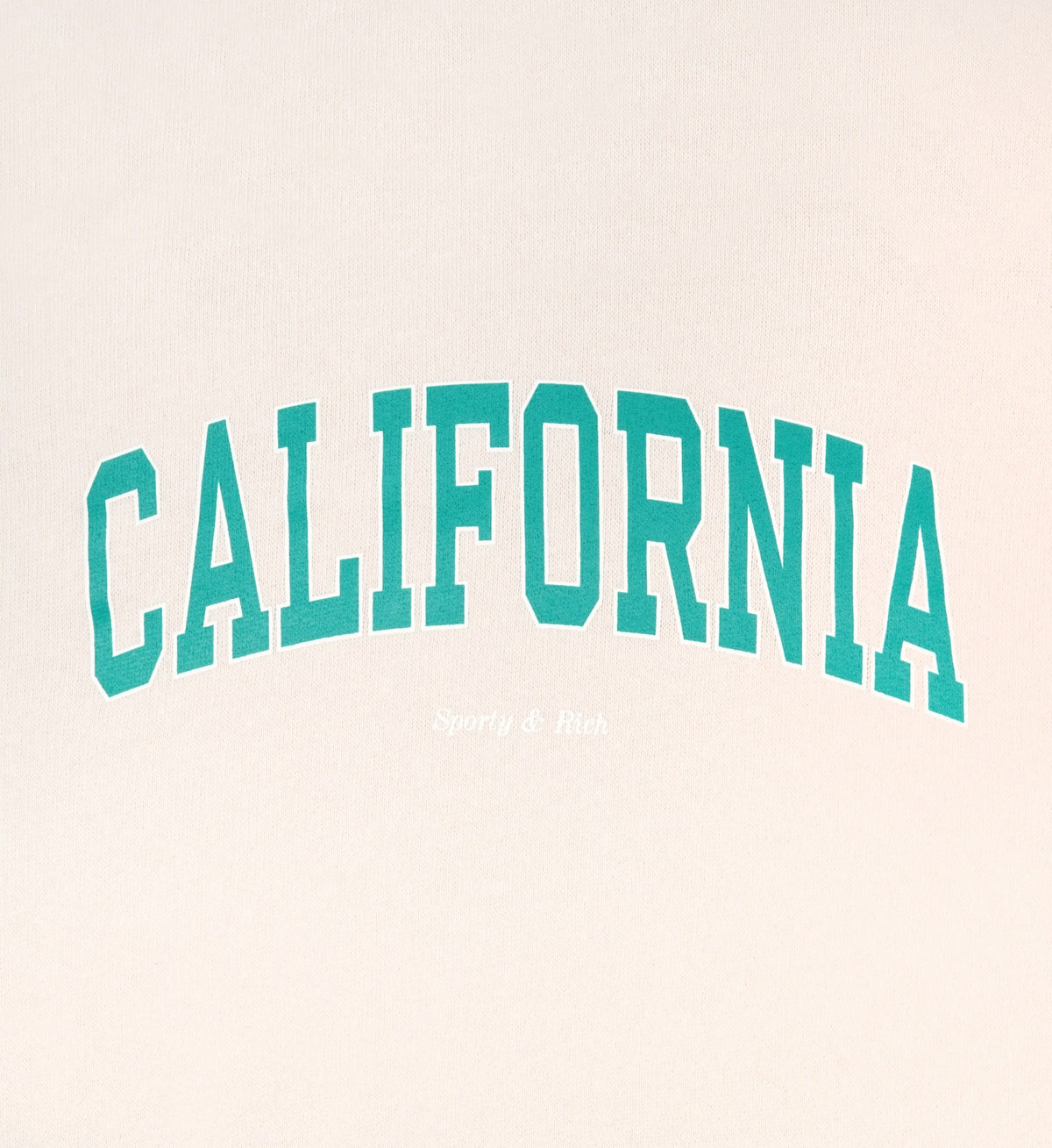 Sporty & Rich California Kids Crewneck - Cream/Spring Green