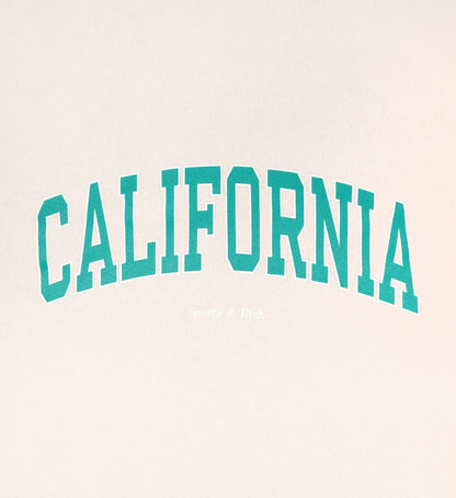 Sporty & Rich California Kids Crewneck - Cream/Spring Green