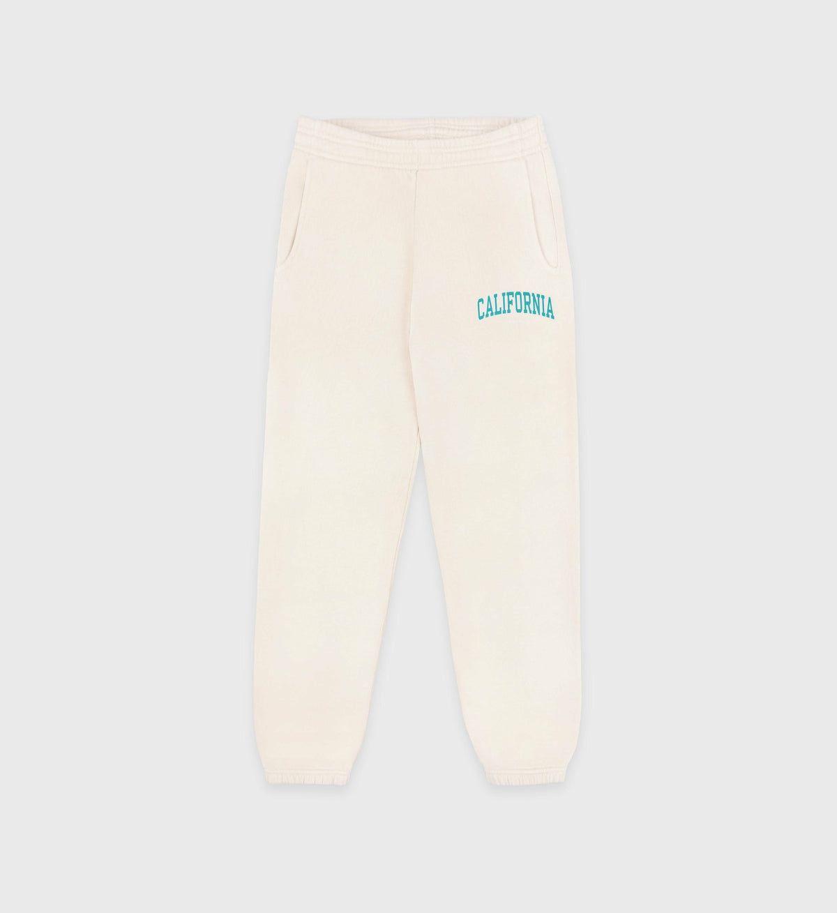 Sporty & Rich California Kids Sweatpant - Cream/Spring Green