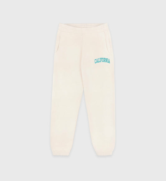 Sporty & Rich California Kids Sweatpant - Cream/Spring Green
