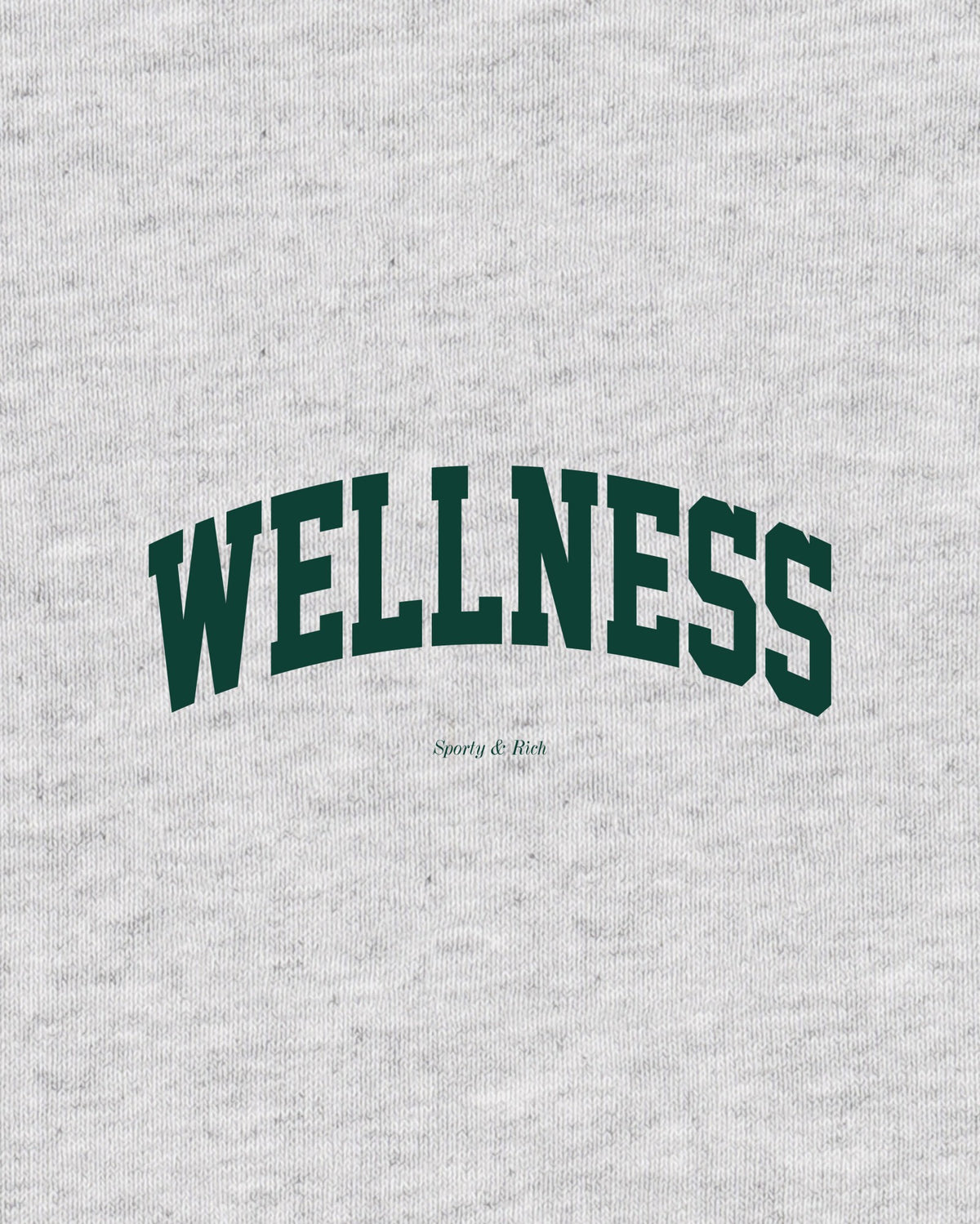 Sporty & Rich Wellness Ivy Kids Crewneck - Heather Gray/Forest