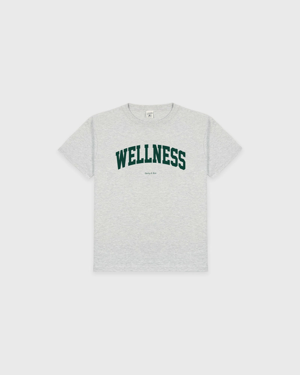 Sporty & Rich Wellness Ivy Kids T-Shirt - Heather Gray/Forest